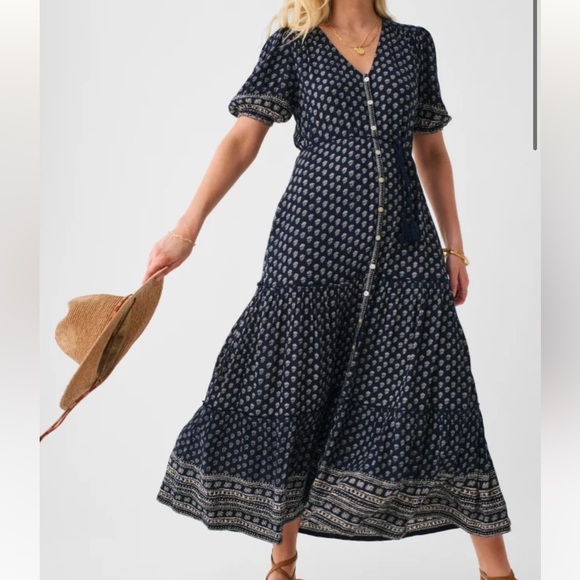 Faherty Orinda Maxi Dress - Picture 1 of 8